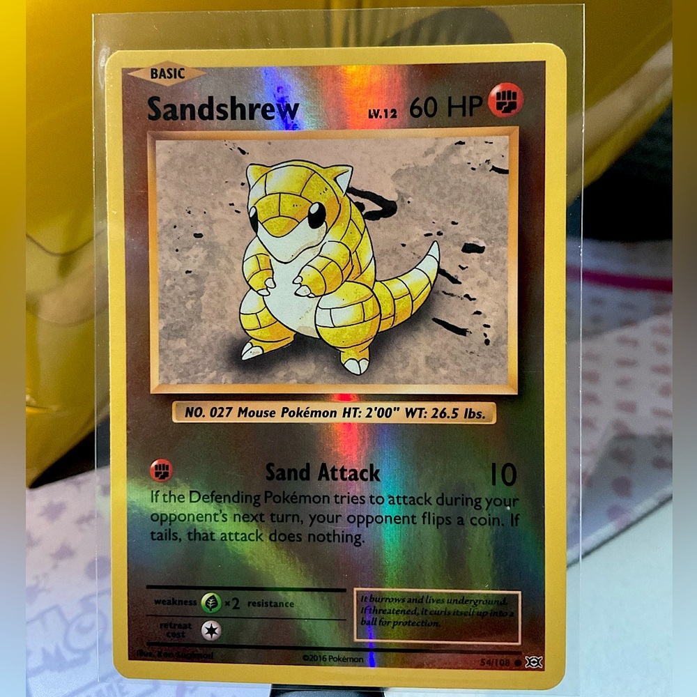 XY EVOLUTIONS 2016 SANDSHREW REVERSE HALO